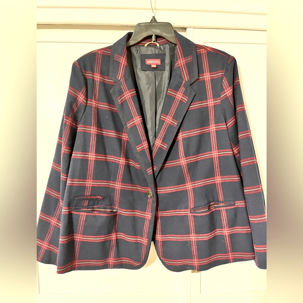Plaid Blazer